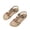 Khaki, variant on hoksml Women's Boho Beaded Flat Sandals, Elastic Ankle Strap Open Toe Summer Shoes, Multicolor