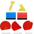 thumbnail image 3 of 4 escobilla de goma para bordes de fieltro, herramienta de envoltura de vinilo para automóvil de 4 pulgadas, raspador recto, raspador triangular, kits de alisado de papel tapiz con escobilla de goma,, 3 of 5