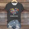 thumbnail image 2 of Jamicy Short Sleeve Tops for Women Summer Anti Bullying Day Fashion Womens Graphic T-Shirt Cute Graphic Tees Fashion Letter Shirt Teacher Casual Tops, 2 of 4