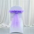 thumbnail image 4 of Organza Chair Chair Sashes For Weddings And Event Elegant Chair Back Occasion Chair Sash 1PC, 4 of 9