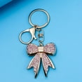 thumbnail image 4 of Sparkly Bow Bag Charm Keychain - Rhinestone Bow Key Chain for Women - Cute Purse Handbag Charms Accessories, 4 of 6