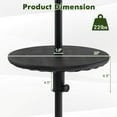 thumbnail image 2 of Costway Table Parasol de Patio 20 Pouces avec Trou pour Parasol 1,5 Pouces Plateau de Table Rond Toutes Saisons, 2 of 10
