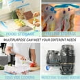 thumbnail image 4 of Paquete de 21 bolsas de almacenamiento de alimentos al vacío reutilizables con 3 tamaños de bolsas de alimentos al vacío, 1 bomba de mano, almacenamiento de alimentos, 4 of 5