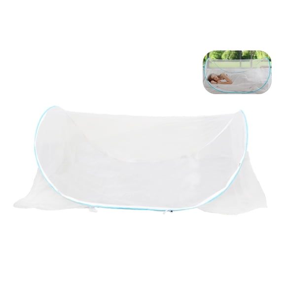 Carpa para mosquitos Gugxiom, grande, 200 x 80 x 56 cm, con fondo de red, azul
