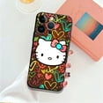 thumbnail image 2 of Phone Case for iPhone 11 14 12 13 Pro Max 7 8 XR X XS 6 6S Plus MINI Silicone Capa Pink Red Many Color Hello Kitty LXY, 2 of 7