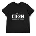 thumbnail image 3 of DD214 Alumni Playful Men's Cotton Short Sleeve HD Print Tee for Casual T-Shirt Crew Neck Top Black XL, 3 of 7