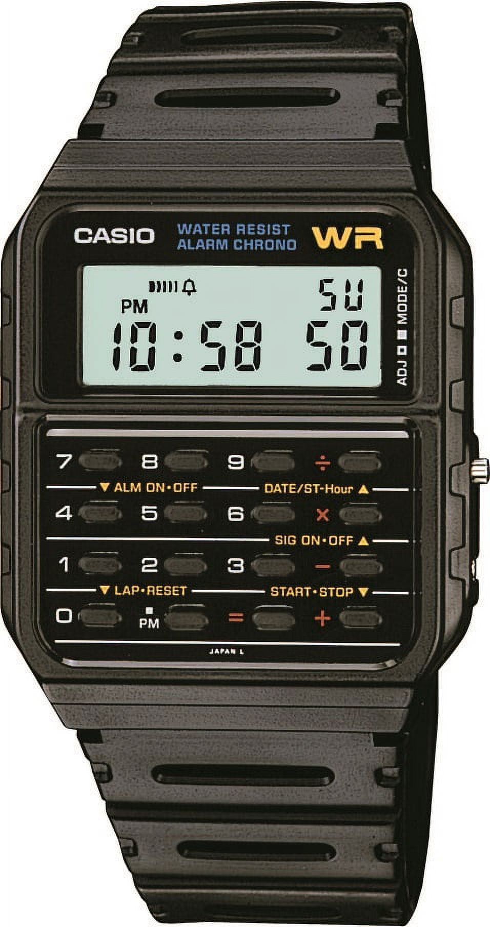 Casio Men Sport Rectangle Watch - Black