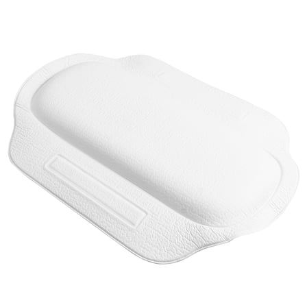 LOLIPPYY White Bath Pillow with Strong Cups for Non- Shower Comfort and Relaxation at Home