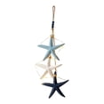 thumbnail image 2 of Wooden Starfish Wall Decor Shelf,Rustic Farmhouse Wall Decor,23.23-Inch Rustic Wooden Coastal Starfish Door Wall Hanging with Warm LED Lights for Home Porch Entryway., 2 of 11
