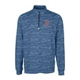 thumbnail image 2 of Men's Cutter & Buck Navy Boston Red Sox Big & Tall Traverse Camo Print Stretch Quarter-Zip Pullover Top, 2 of 3