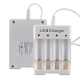 thumbnail image 4 of Cargador USB 4 ranuras N° 5 N° 7 Ni-MH AA batería recargable celdas cargador batería carga independiente, 4 of 6
