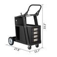 thumbnail image 3 of SHZOND Welding Cart with Drawers, Mig Welder Cart 250 Lbs Capacity, Weld Cart for TIG MIG Welder and Plasma Cutter with 4 Drawers and 2 Safety Chains, 3 of 8