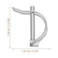 thumbnail image 4 of 2 Pcs Release Trailer Coupler Safety Cargo Boat Leg Clip, 4 of 9