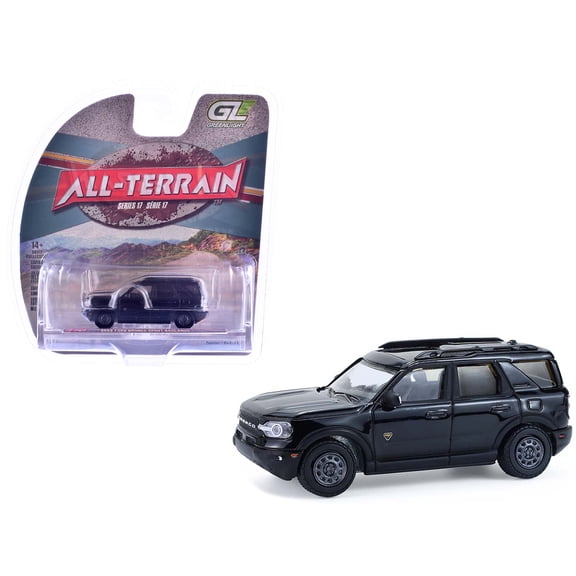 2022 Ford Bronco Sport Badlands Black "All Terrain" Series 1/64 Diecast Model Car by Greenlight.