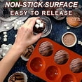 thumbnail image 2 of 6 Holes Medium Semi Sphere Silicone Molds,  Half Sphere Silicone Baking Molds for Making Chocolate, Cake, Jelly, Dome Mousse, 2 of 7