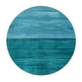 thumbnail image 2 of Nawypu  Round Fitted Tablecloth Teal Wood Texture Table Cloth with Elastic Edged Waterproof Wipeable Round Table Cover for Patio Parties Outdoor Decor, 2 of 7