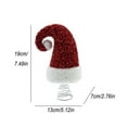 thumbnail image 3 of Santa Hat Christmas Tree Topper – Red Foam Santa Cap Tree Decoration with White Trim – Holiday Tree Ornament for Xmas Party, Home Décor & Family Photos, 3 of 5
