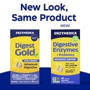 Enzymedica Digest Gold Enzymes and Probiotics Advanced Digestion, Extra Strength, 45 Count