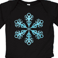 thumbnail image 4 of Inktastic Icy Blue Winter Snowflake Boys or Girls Long Sleeve Baby Bodysuit, 4 of 5