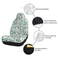 thumbnail image 6 of Cauagu Floral In Teal Print Car Seat Covers,Universal Automotive Seat Covers Car Seat Protectors Easy to Install Car Cover Car Accessories Auto rucks Van & SUV-1, 6 of 9