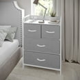thumbnail image 2 of Flash Furniture Sodano Storage Drawer Fabric Gray Drawers/White Frame (WX5L604WWHGR), 2 of 13