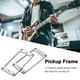 thumbnail image 4 of Marco de montaje de pastilla Humbucker de fondo plano para guitarra eléctrica (plata), 4 of 7