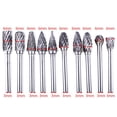 thumbnail image 4 of CEORPER 10 Pcs Hard Metal Carbide Rotary File Made of Solid Steel Suitable for Polishing & Drilling on Wood & Metal Many Field, 4 of 5