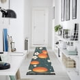 thumbnail image 4 of Yayeee Runner Rug for Bedroom 2'x6' Machine Washable Hallway Non Slip Mat, Blue Floral Oranges, 4 of 8