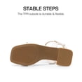 thumbnail image 4 of Sandalia DREAM PAIRS KKUMHS2504 para Niñas con Tacones Gruesos Blancos, 4 of 6