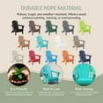 thumbnail image 4 of Westintrends Chaise Adirondack Pliante d'Extérieur en HDPE, Siège de Patio, Résistante aux Intempéries, Turquoise, 4 of 15