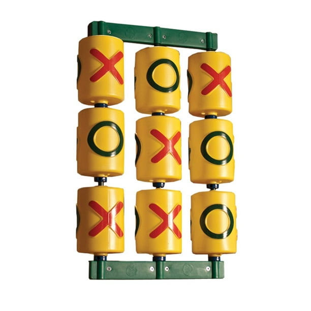 Panel de actividades Gorilla Playsets Tic Tac Toe Spinner, amarillo
