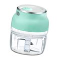 thumbnail image 3 of Molinillo de ajo Picadora de alimentos eléctrica USB Picadora de verduras de cocina inalámbrica recargable, 150 ML Methold HA003939-01B, 3 of 7