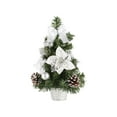thumbnail image 2 of Artificial Tabletop Christmas Tree, Mini Xmas Decoration Tree For Home Office, Christmas Day Decor, Christmas Portable Decorative Mini Tree, Warmth for Your Home, Celebrate Party (Silver), 2 of 7