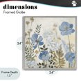 thumbnail image 4 of Stupell Industries Farmhouse Peaceful Blue Iris Garden Gray Framed Giclee Art, 24 x 24, by Lanie Loreth, 4 of 8