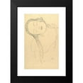 thumbnail image 2 of Gustav Klimt 13x18 Black Modern Framed Museum Art Print Titled - Half-Figure of a Young Woman (1918), 2 of 5