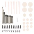 thumbnail image 1 of Kit de réparation et d'entretien de clarinette en métal, pièces, vis, tampons, outils, accessoires pour clarinettes, 1 of 4