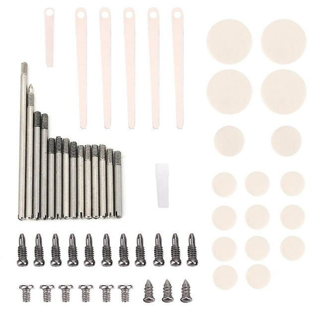 Kit de réparation et d'entretien de clarinette en métal, pièces, vis, tampons, outils, accessoires pour clarinettes