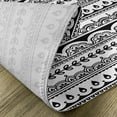 thumbnail image 5 of Ambesonne Tribal Place Mats Set of 4, Borders with Leaf, Standard Size, Black and White, 5 of 6
