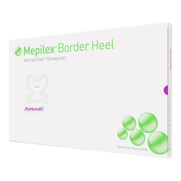 Mepilex Border Heel Foam Dressing 8-3/5 X 9 Inch Heel With Border Film Backing 282790 10 per Box