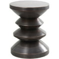 thumbnail image 6 of DecMode 14" x 18" Copper Metal Art Deco Inspired Geometric Accent Table, 1-Piece, 6 of 7