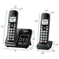 thumbnail image 2 of Panasonic Cordless Phone with Answering Machine, Advanced Call Block, Bilingual Caller ID and Easy to Read High-Contrast Display, Expandable System with 2 Handsets - KX-TGD832M (, 2 of 9