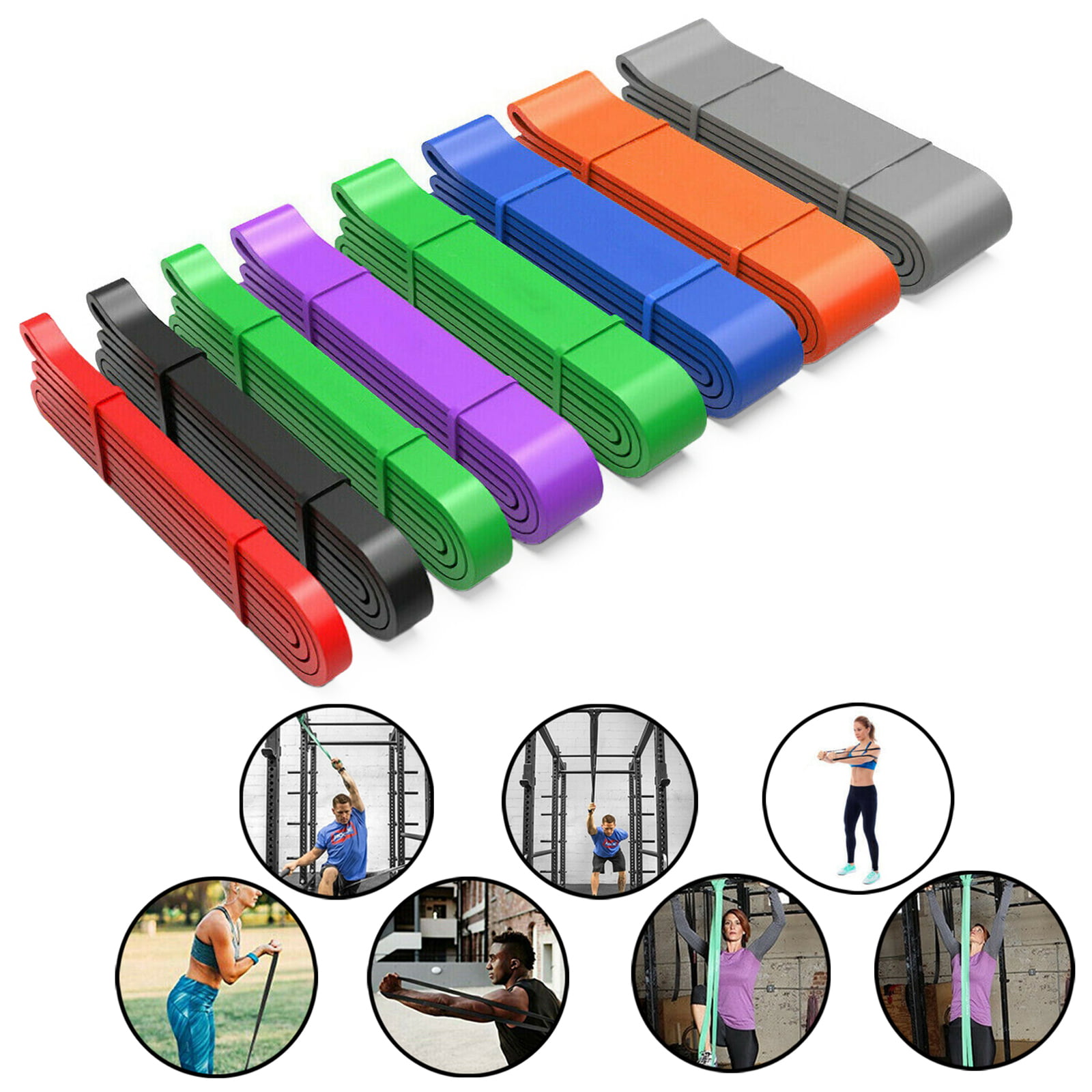 Exercise Bands Latex Resistance Elastic Band-Fitness GYM Pull Up Assist Bands
