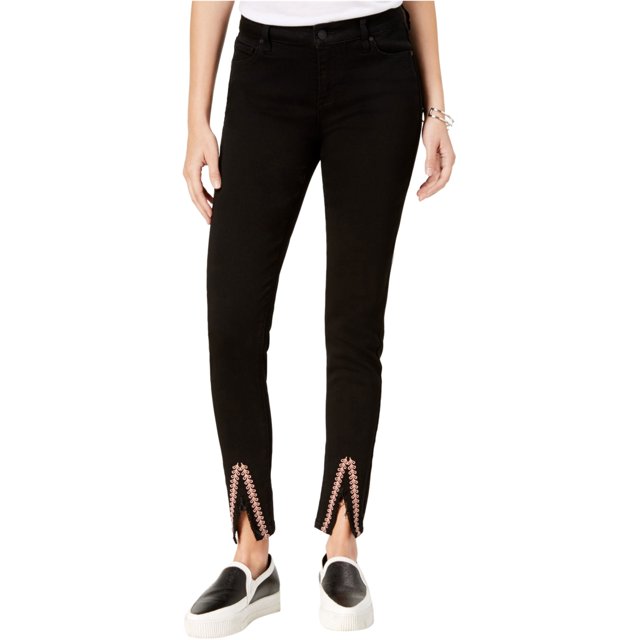 Jeans ajustados bordados Celebrity Pink para mujer negro XXX-Large