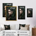 thumbnail image 4 of Designart Woman With Long Updo Canvas Wall Art, 4 of 5