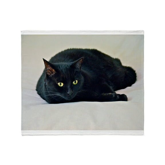 CafePress - Black Cat! Throw Blanket - Soft Fleece Throw Blanket, 50"x60" for All Ages