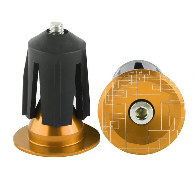 2pcs Bicycle Bar End Plugs, High Strength Aluminum Alloy, Suitable For 15.9-21.4mm Inner Diameter, For Bike Handlebars