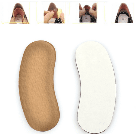 5 Pairs Sticky Fabric Shoe Pads Cushion Liner Grips Back Heel Inserts (Best Insoles To Make Shoes Smaller)