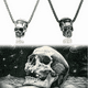 thumbnail image 2 of Collar Cadena Cráneo Calavera Santa Acero Inoxidable 2pcs Xtellar negro, 2 of 4