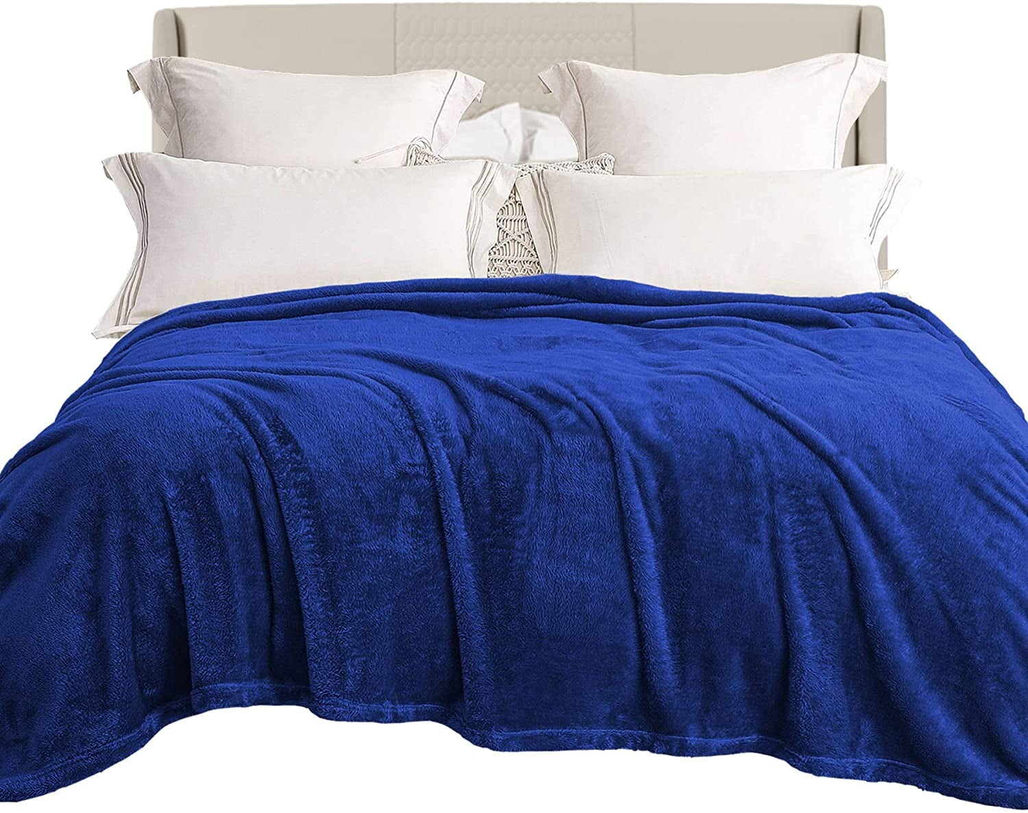 Exclusivo Mezcla Plush Fuzzy Fleece Twin Size Bed Blanket, Super Soft Fluffy and Thick Blankets