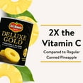 thumbnail image 4 of Del Monte Deluxe Gold Pineapple Slices in 100% Pineapple Juice, 20 oz Can, Canned Fruit, 4 of 7